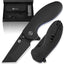 The Ultimate Pioneer Folding Pocket Knife Gift Set for Adventurers (Black & Blue) - Korvel