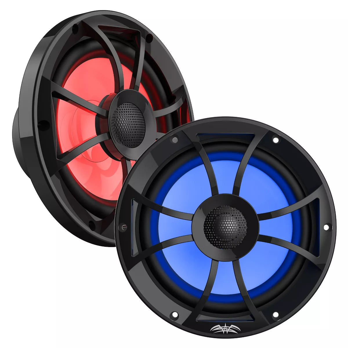 Wet Sounds RECON 8-BG RGB 8" Coaxial Speaker with Black XS Grille & RGB Tweeter - Korvel