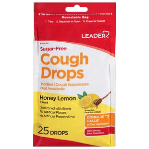Caramelos para la tos de miel y limón Leader
