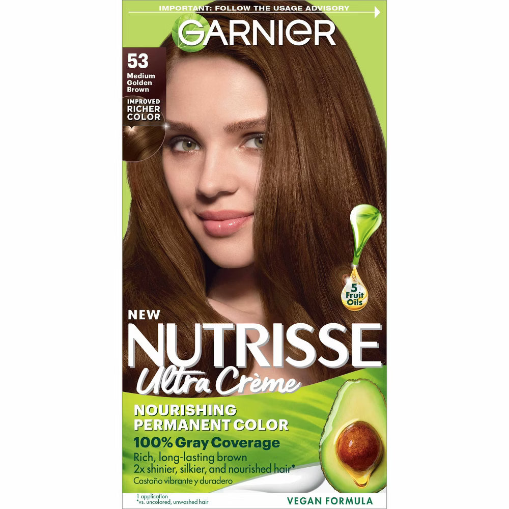 Garnier Nutrisse Ultra Color Crème Colorante Nourrissante 53 Brun Doré Moyen