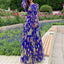 Elegant Floral Printed Maxi Dress