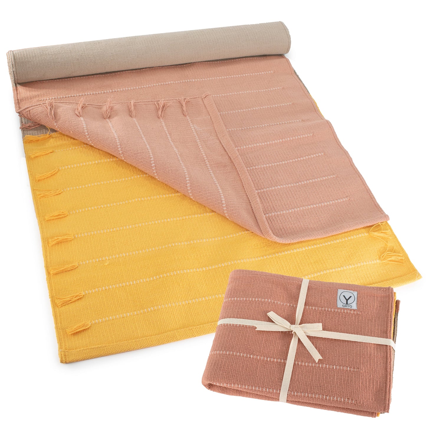 Sustainable Organic Cotton Yoga Mat for Mindful Movement - Korvel