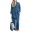 Ensemble élégant décontracté avec chemise ample et pantalon large