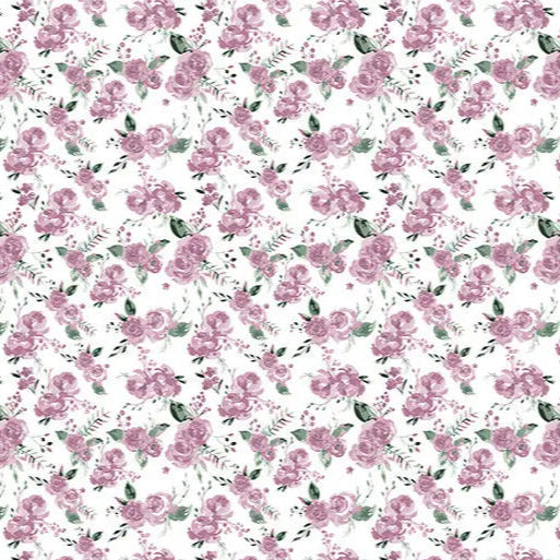 Tissu Cuddle de Quilting Bouquet de Jardin - Élégance Florale Douce