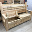 Banc de jardin élégant avec rangement caché