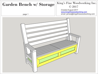 Elegant Garden Bench with Hidden Storage