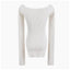 Ribbed Sweetheart Long Sleeve Top
