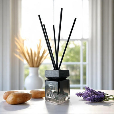 Gemini Zodiac Crystal-Infused Reed Diffuser - Midnight Tides Aroma, 100ml - Korvel