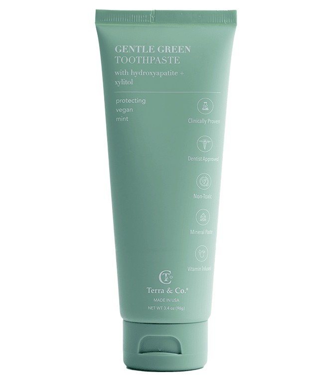 Gentle Green™ Sensitive Toothpaste with Hydroxyapatite & B12 (Fluoride-Free, Natural Enamel Support & Sensitive Teeth Relief) - Korvel