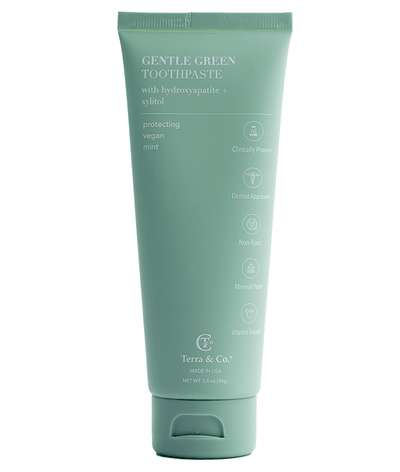 Gentle Green™ Sensitive Toothpaste with Hydroxyapatite & B12 (Fluoride-Free, Natural Enamel Support & Sensitive Teeth Relief) - Korvel