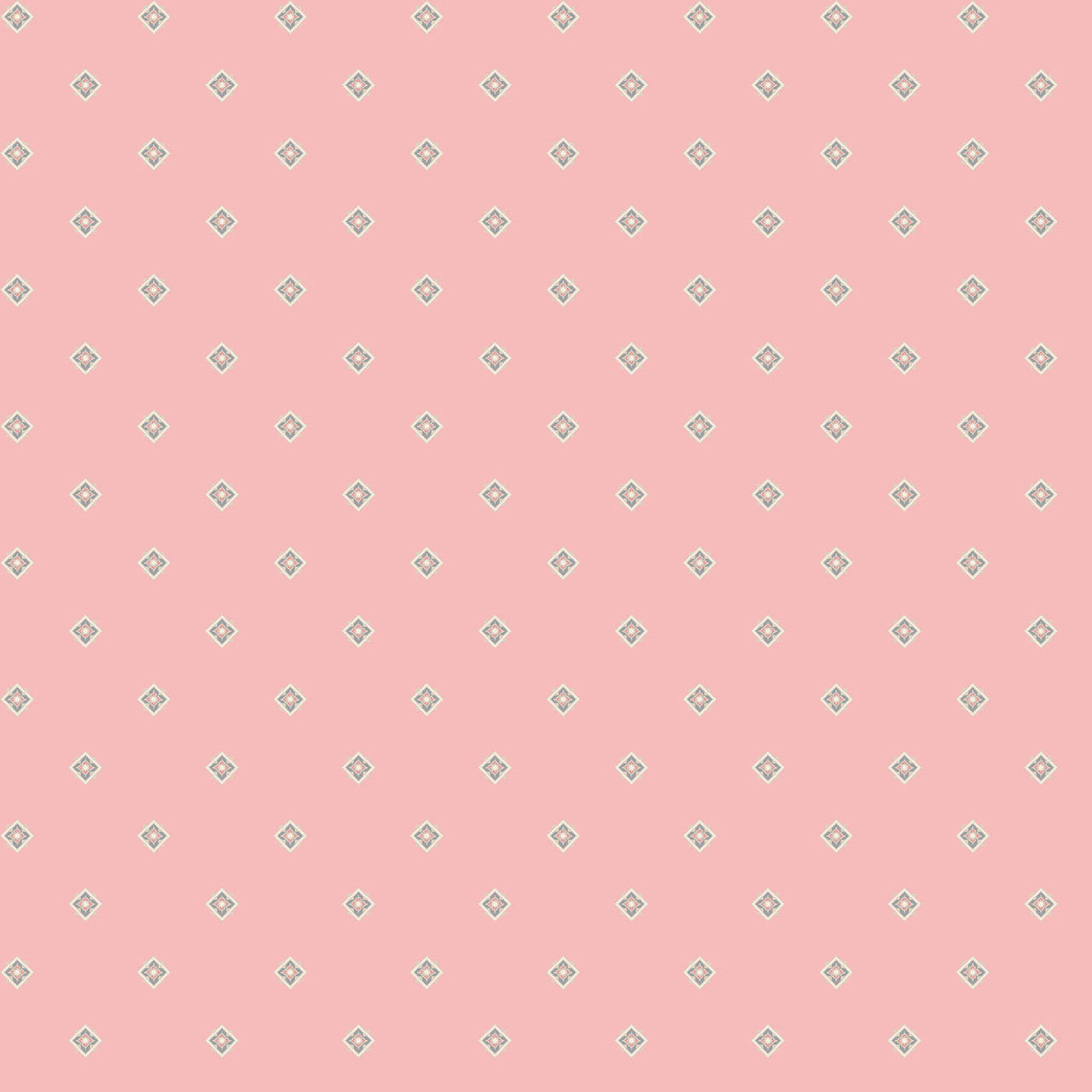 Tissu en coton Geo Pink Meadow Blush - 43"/44" par yard