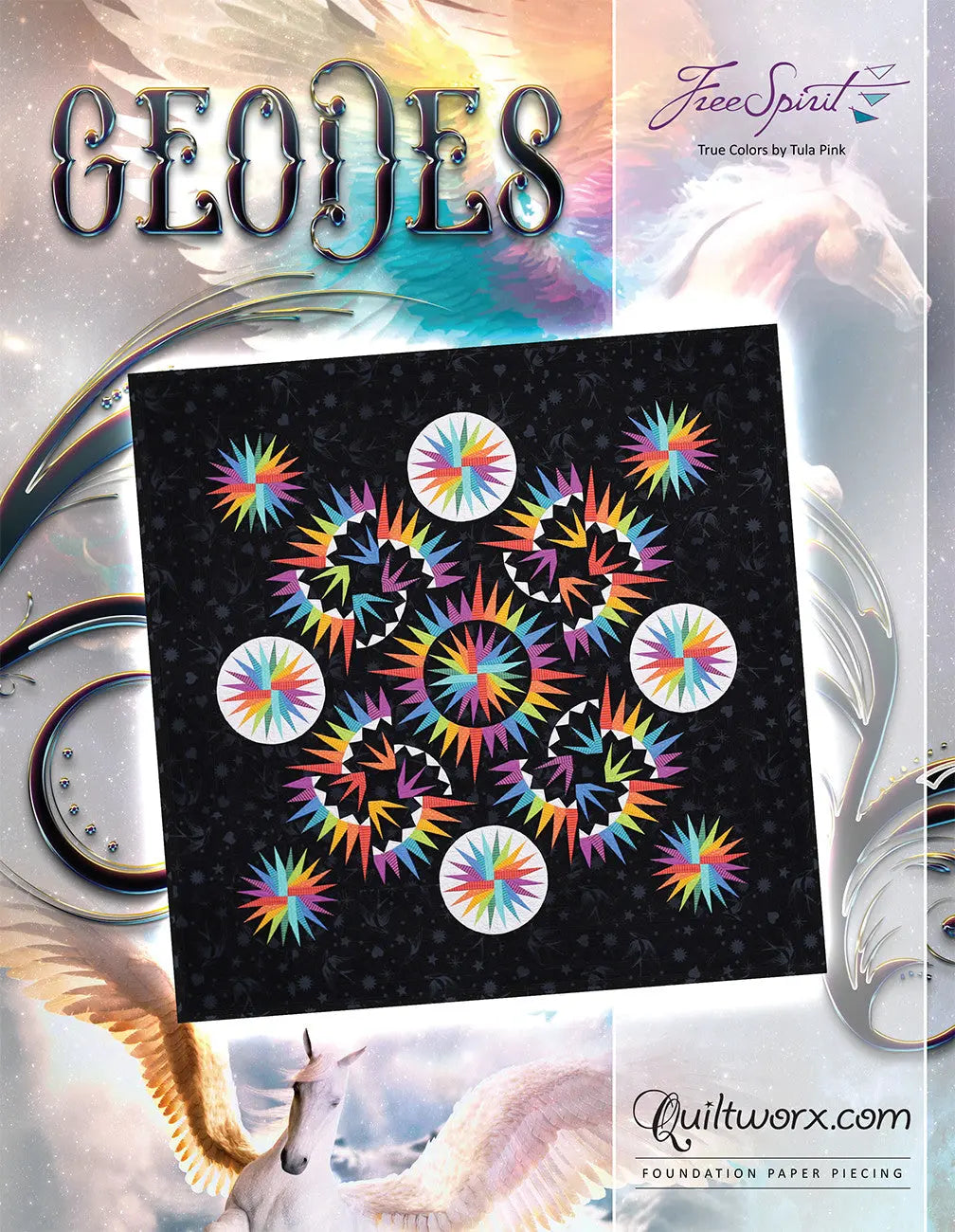 Patrón de Colcha Geodes - Decoración Elegante para el Hogar