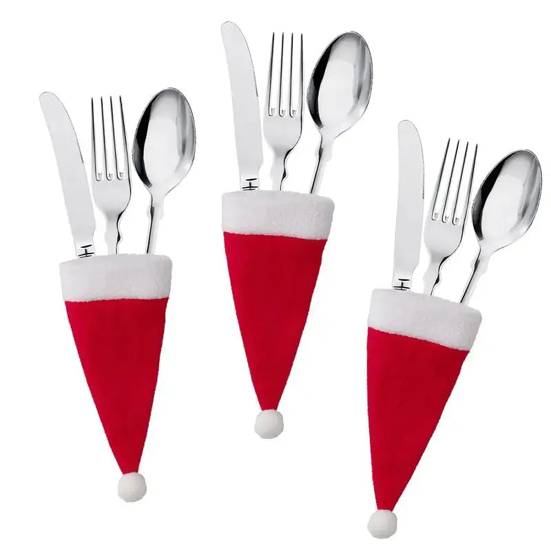 Sacs de rangement pour vaisselle de Noël festifs