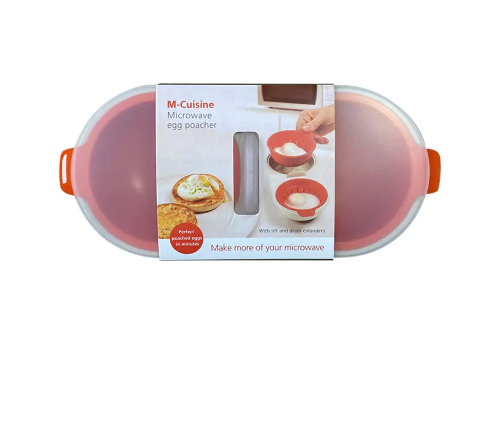 Poachador de Huevos de Microondas de Doble Taza Redonda