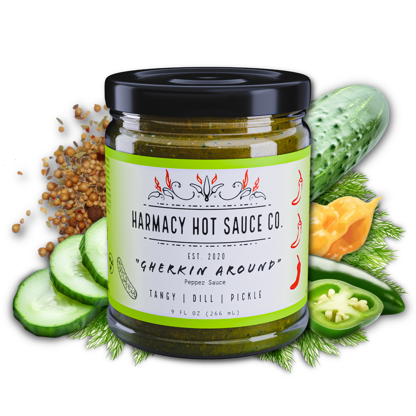 Gherkin Around - Sauce au cornichon à l'aneth (9oz)