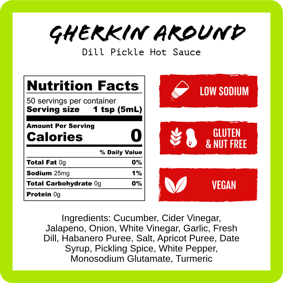 Gherkin Around - Salsa de Pepinillo con Eneldo (9oz)