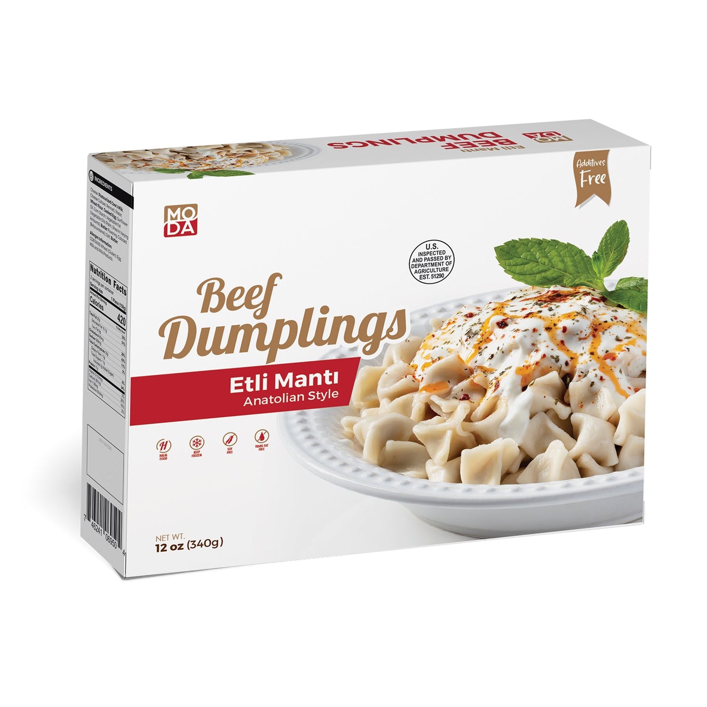 Moda Manti – Turkish Dumplings, 12 oz (340 g)