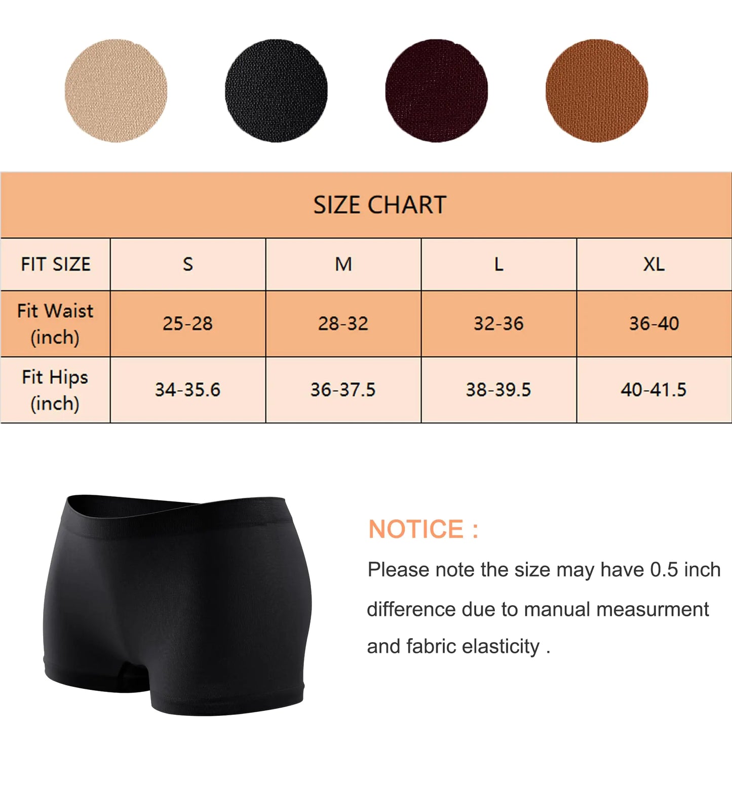 Premium Women's Boyshorts - Seamless Full Coverage 4 Pack