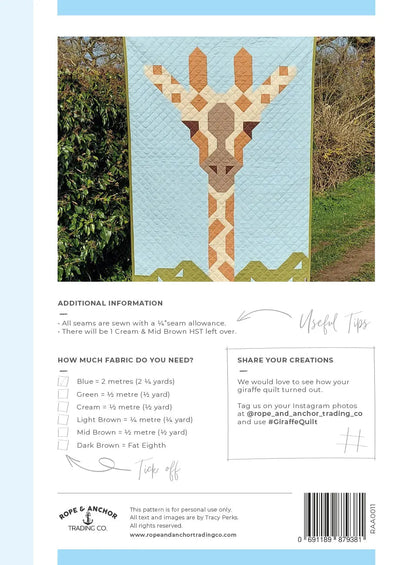 Giraffe Quilt Pattern for Creative Home Decor