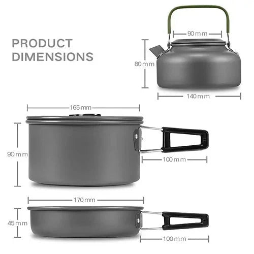 Premium Camping Cookware Set for Outdoor Adventures