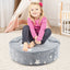 Sofá Infantil Convertible 2 en 1 que Brilla en la Oscuridad - Gris