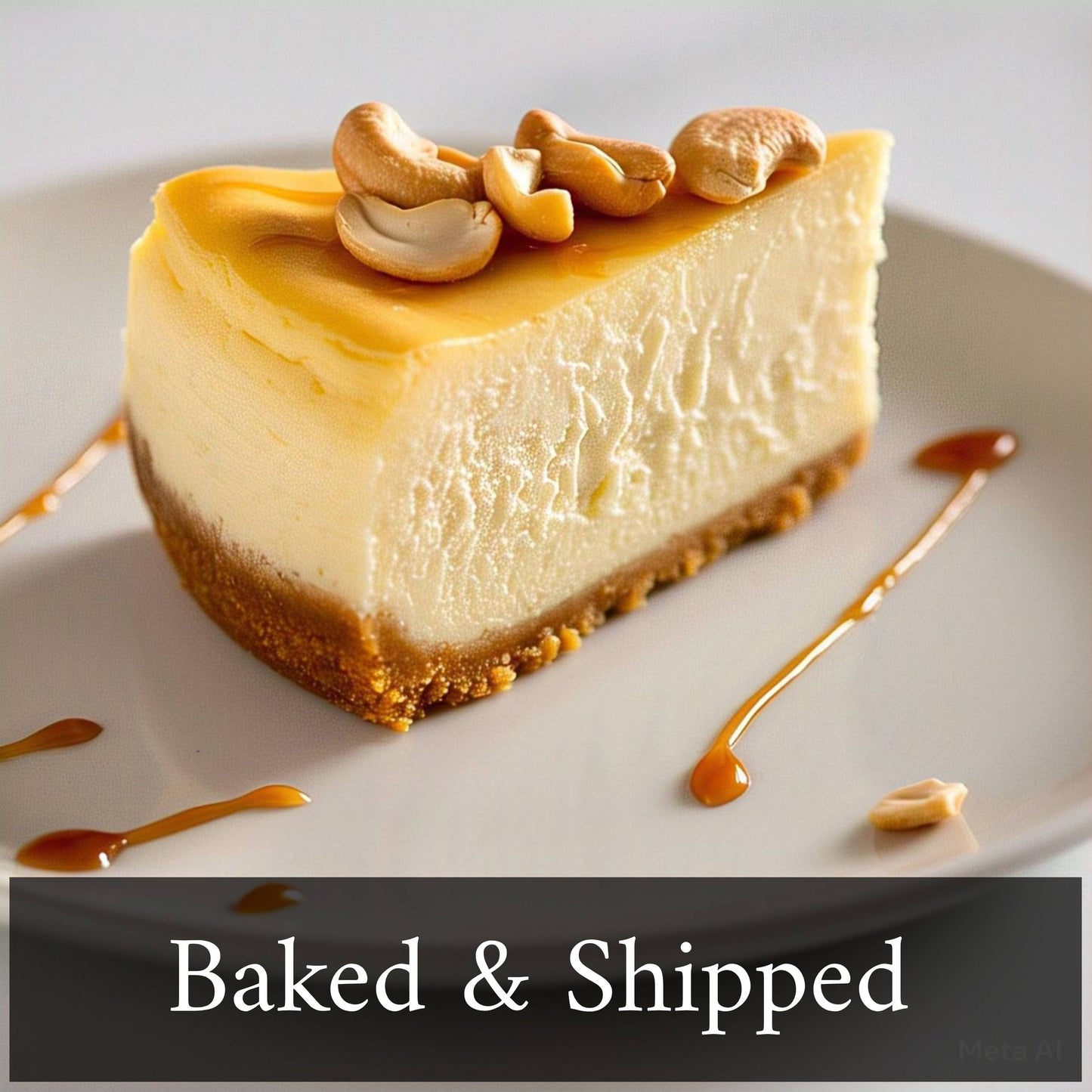 Andy Anand Gluten Free Sugar Free Caramel Cashew Cheesecake 9"