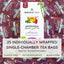 Thé biologique de Moringa et d'Hibiscus - 25 sachets emballés