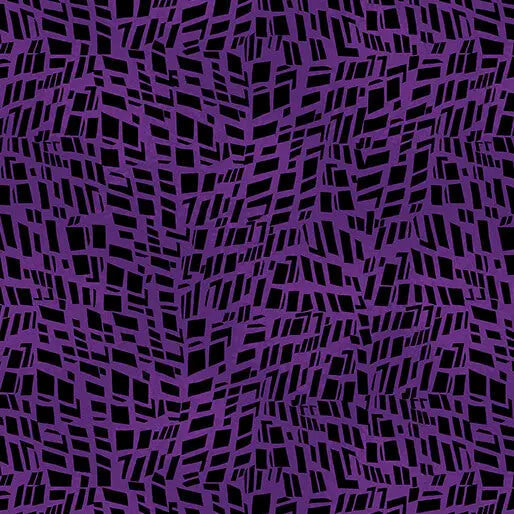 Ve con el flujo de fragmentos de mosaico de algodón morado oscuro