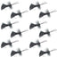 Goddard Caddis Black Dry Fly - Set of 12, Size 14 - Korvel