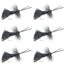 Premium Goddard Caddis Black Dry Fly - Size 16, Pack of 6 - Korvel