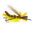Vibrant Yellow Godzilla Hopper - Premium Foam Grasshopper Fly - 12 Pack Size 10 - Korvel