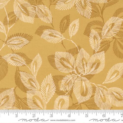 Tissu en coton Gold Arabesque Palm Honey - 44"/45" par yard