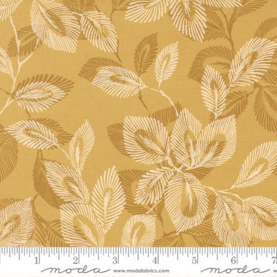 Tissu en coton Gold Arabesque Palm Honey - 44"/45" par yard