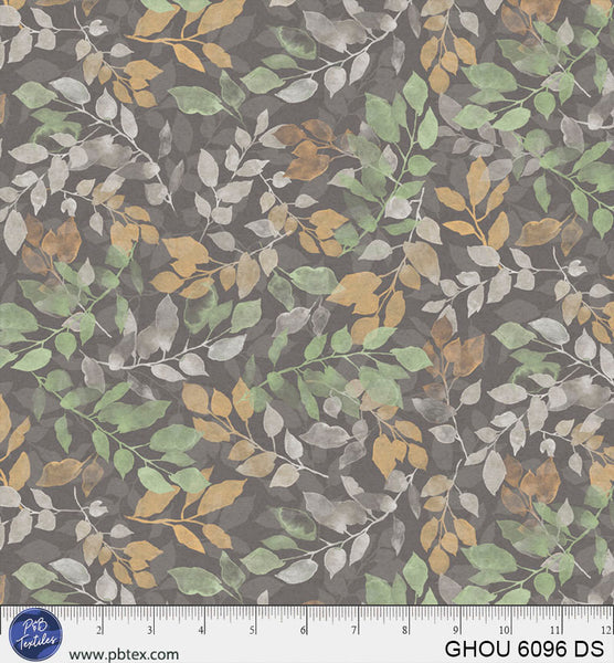 Tela de Algodón con Vines en Azul Profundo de la Hora Dorada - 44"/45" por Yarda