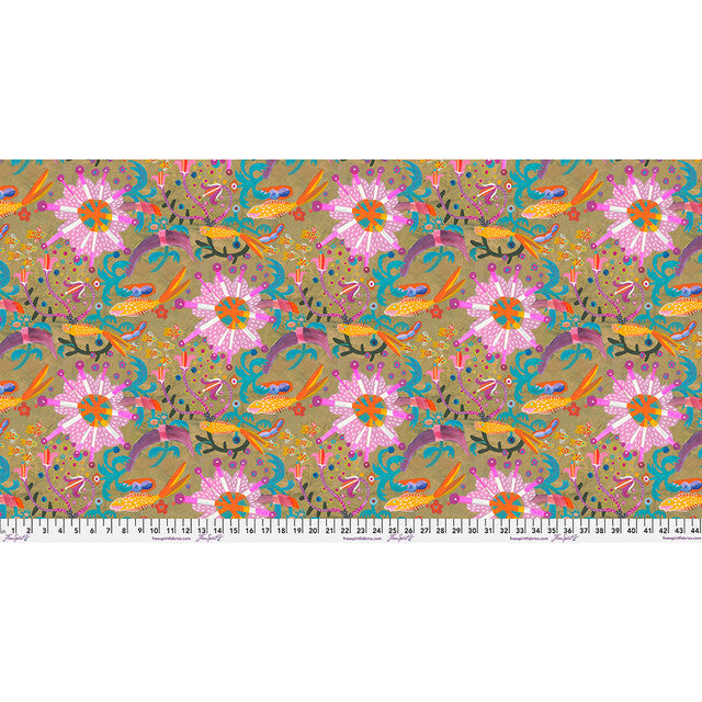Tissu en coton Goldfish Star Gold Colori 44"/45" par yard