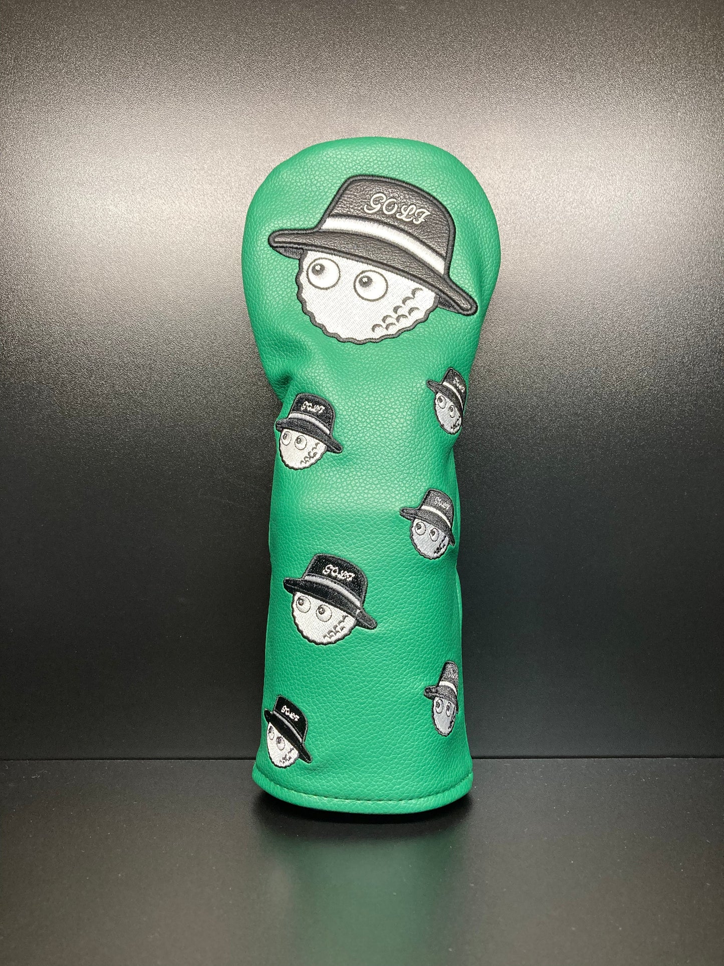 Playful Golf Ball Bucket Hat Headcover for Clubs