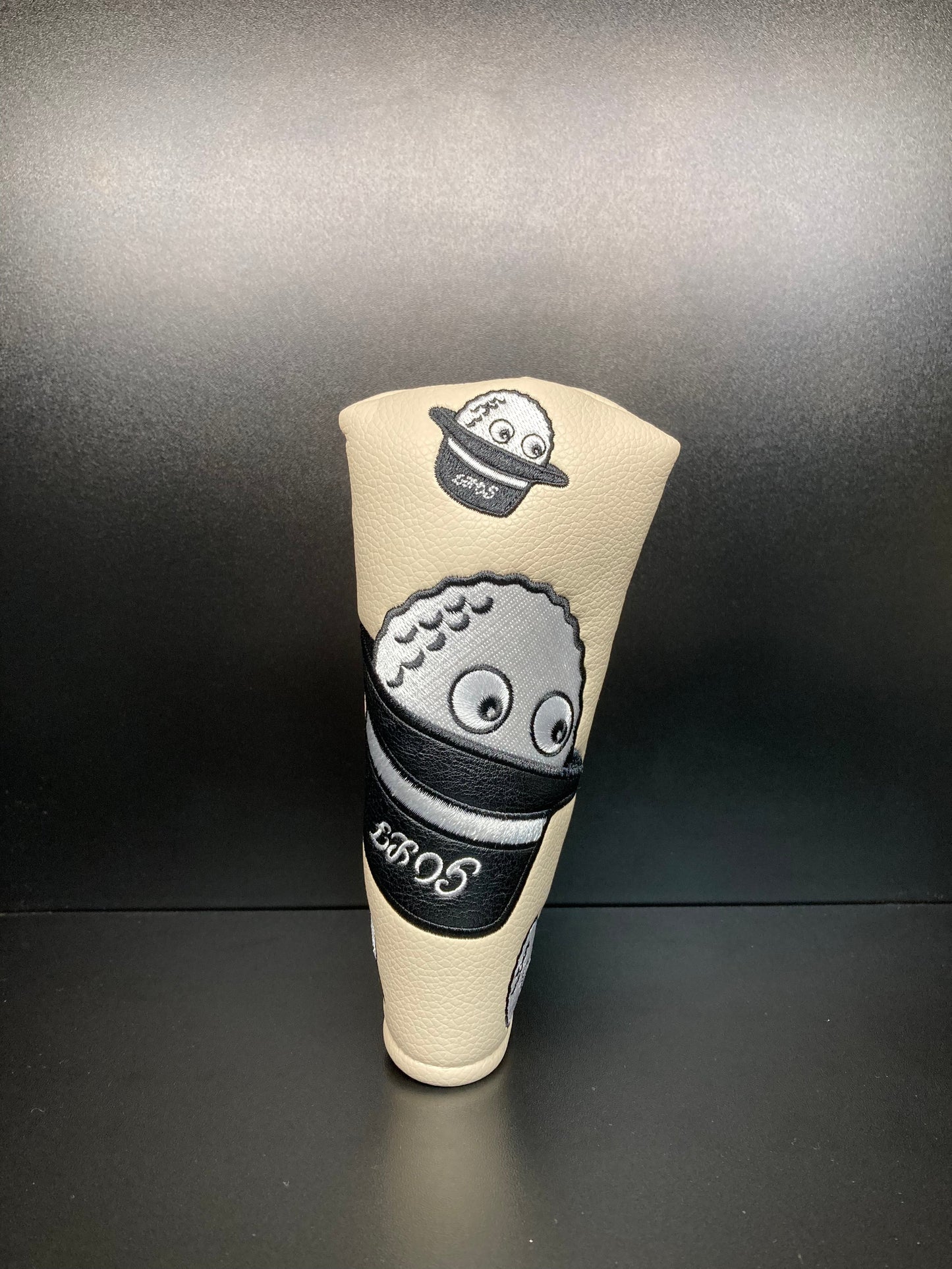 Playful Golf Ball Bucket Hat Headcover for Clubs