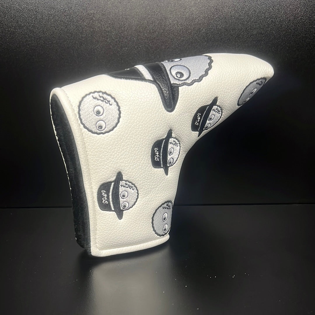 Playful Golf Ball Bucket Hat Headcover for Clubs