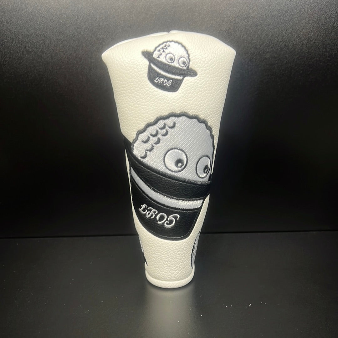 Playful Golf Ball Bucket Hat Headcover for Clubs