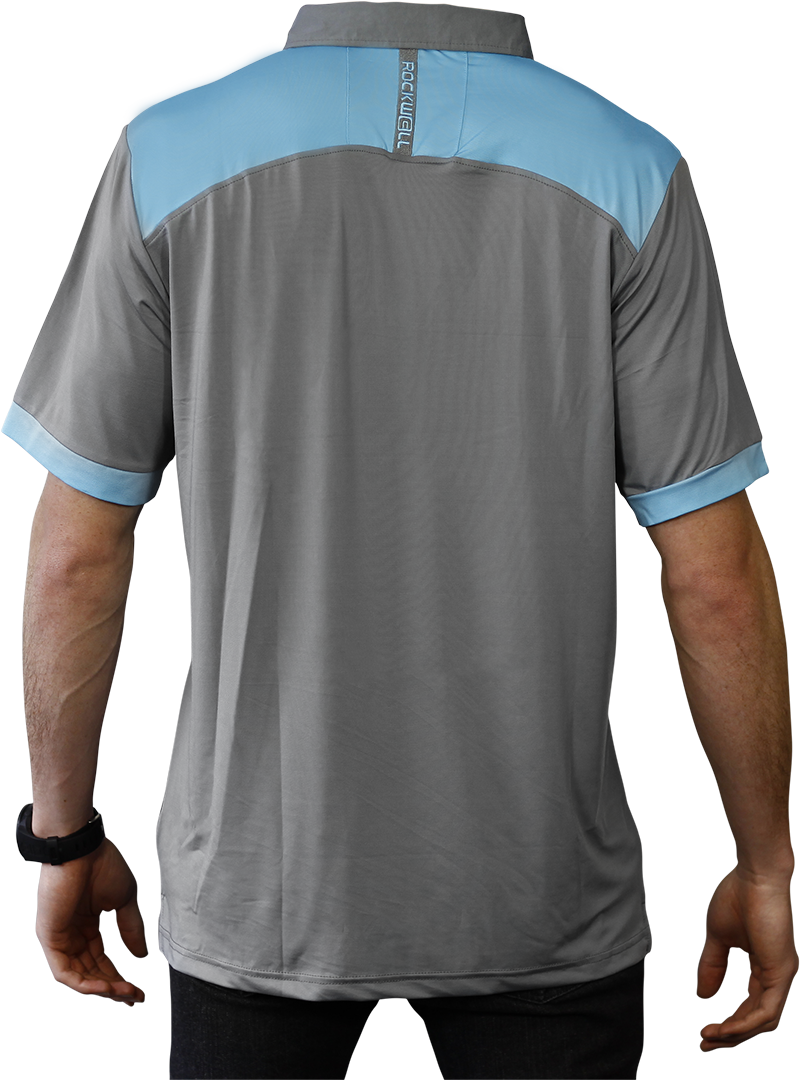 Polo de Poliéster Mezclado Rockwell - Gris/Tiburón