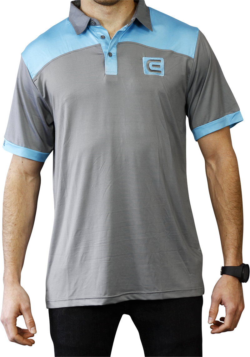 Polo de Poliéster Mezclado Rockwell - Gris/Tiburón