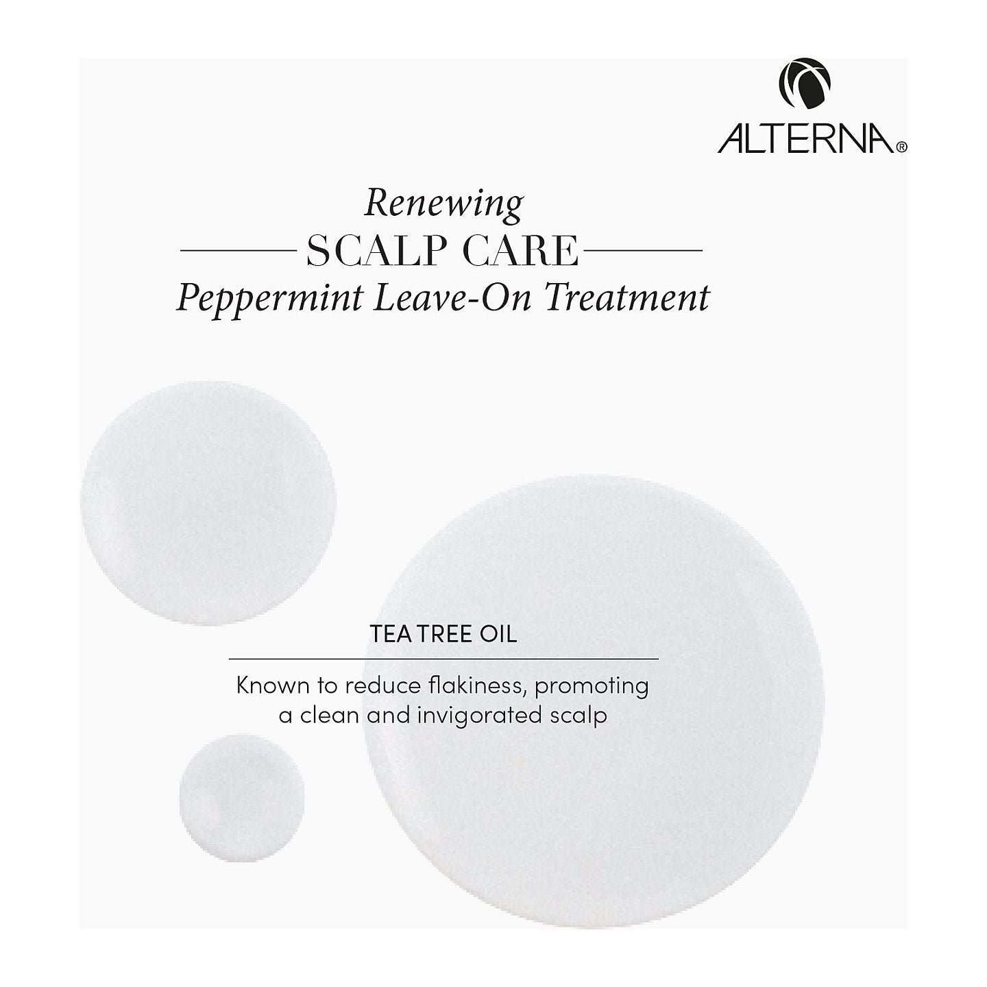 Tratamiento de Peppermint Leave-on para el Cuidado del Cuero Cabelludo Alterna Renewing, 2.5 Oz