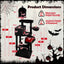 Gothic Cat Tree with 2 Cat Condos and Coffin Bed - Black