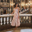 Robe Midi Bureau Fleurie Rose