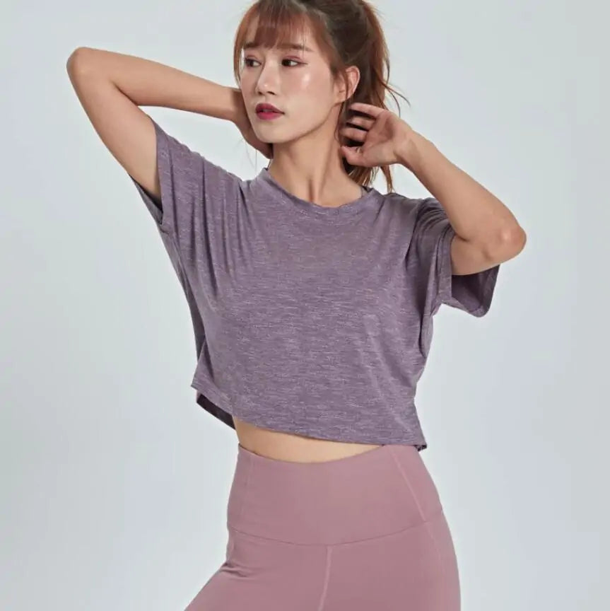 Blouse de sport à dos ouvert : débardeur respirant pour le gym et le yoga