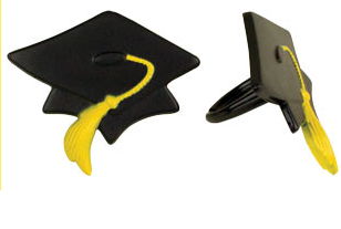 Graduation Hat Rings - 144 Count