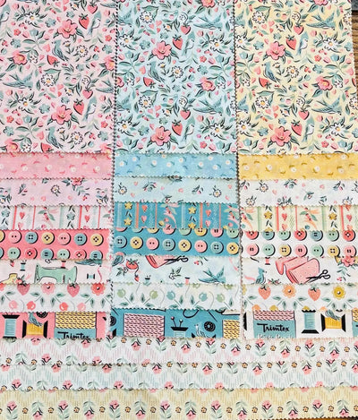 Granny's Sewing Room - 2 1/2" Cotton Strips, 42 Prints