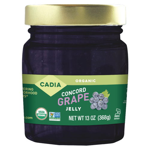 Organic Concord Grape Preserves - Pure Fruit Delight by Cadia - Korvel