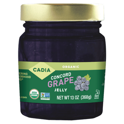 Organic Concord Grape Preserves - Pure Fruit Delight by Cadia - Korvel
