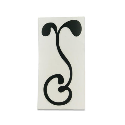 G Sprout 7" Black Kiss Cut Sticker - Korvel